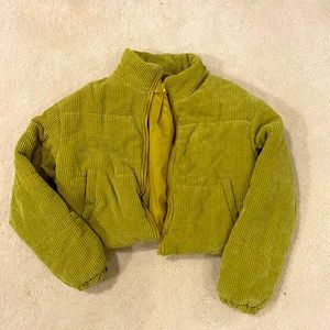 cropped puffer jacket